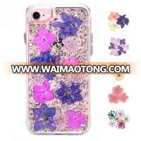 Pretty Sparkle 2 in 1 Ultra Slim Protective TPU Bumper Flower Phone Case For Iphone 7