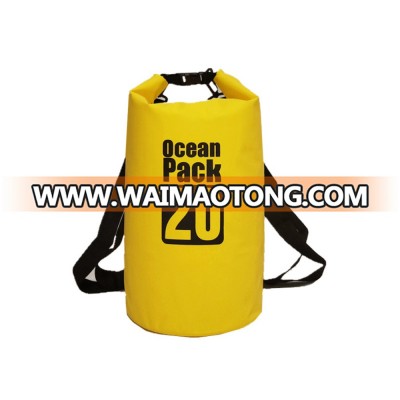 Full panel military OEM Camping PVC Two Shoulder Strap Lightweight Floating Waterproof Dry Bag