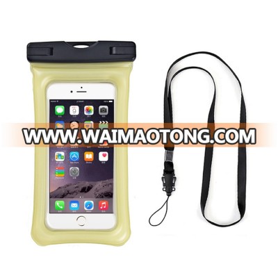 Simple Style Underwater 6 inches PVC Waterproof Case Cell Phones Bag for Iphone